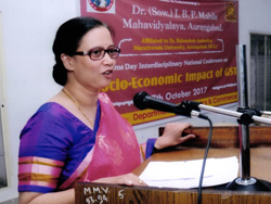 GST valedictory program  speech by Dr Dhanashree mahajan