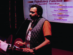 Dr. Ashutosh Javdekar, Chief Guest of the Valedictory Programme of Two Days National Conference, 1st & 2nd March 2019